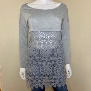 Dani Collection lace front tunic